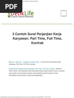 Download 3 Contoh Surat Perjanjian Kerja Karyawan Part Time Full Time Kontrak DetikLi by Robhy J Putra SN357238836 doc pdf