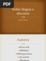 Sobre Língua e  Discurso