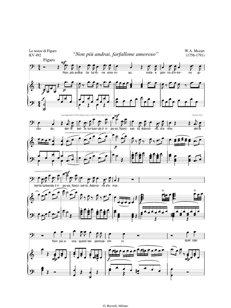 Non Piu Andrai Pdf Pdf