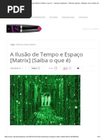 A Ilusão de Tempo e Espaço [Matrix] (Saiba o Que é) _ Sempre Questione - Últimas Noticias, Ufologia, Nova Ordem Mundial, Ciência, Religião e Mais