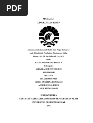 Makalah Lingkungan Hidup Docx