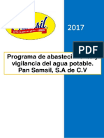 Programa de Abastecimiento y Vigilancia Del Agua Potable