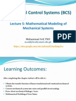 Lecture 5-Mathematical Modeling of Mechanical Systems