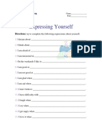 Expressing Yourself PDF