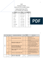 21 Day Training Time Table 2015