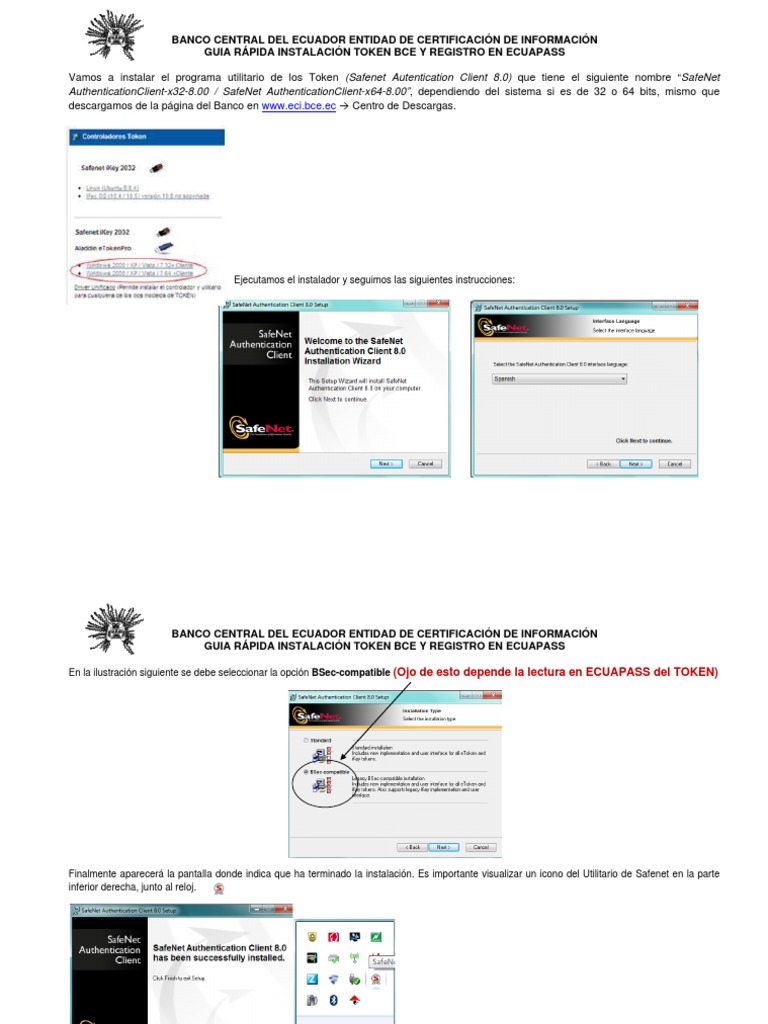 Instalación y Registro del Token BCE | PDF | Banco central europeo ...