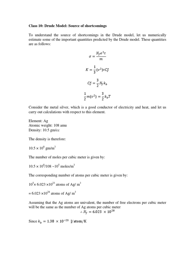 Lecture 10 PDF Gases Electric Current