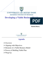 Developing A Viable Business Model: Patrick Barry