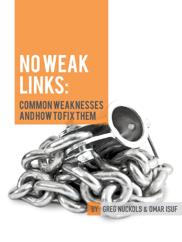 No Weak Links PDF | PDF