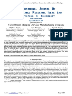 Value Stream Mapping On Gear Manufacturing Company