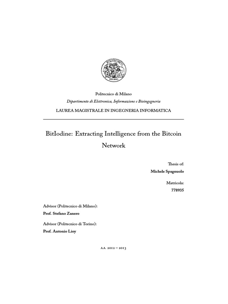 Bitcoin Forensic Analysis Framework | PDF | Bitcoin | Financial Technology