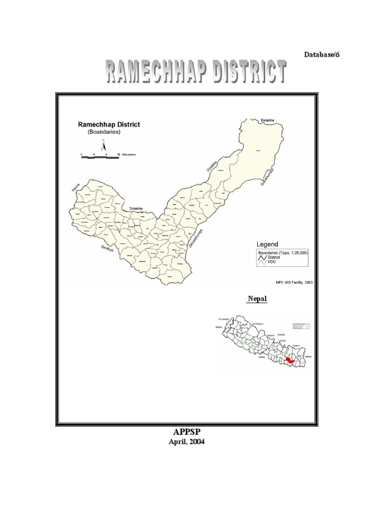 Ramechhap District Overview 2004 | PDF | Vegetables | Agriculture