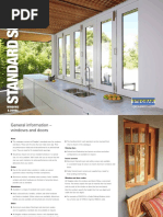 Stegbar Windows Doors Standard Sizes Brochure