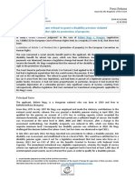 Grand Chamber Judgment Belane Nagy v. Hungary - Disproportionate Refusal To Grant A Disability Pension