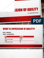 Expression of Ability