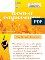 Growth of Entrepreneurship - Unit 4-2