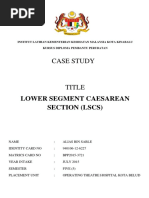 Lower Segment Caesarean Section