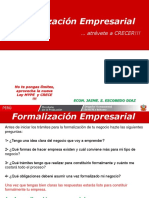Formalización Empresarial - Exposicion
