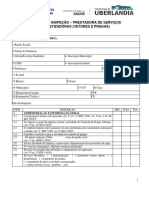 Roteiro de Inspeção Prestadora de Serviços - Dedetizadoras (Vetores e Pragas)