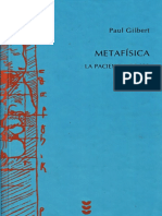 GILBERT, Paul. Metafisica. La Paciencia Del Ser PDF