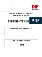 Hojas de Expediente Clinico 