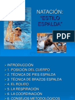 Espalda Natacion