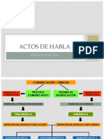 Actos de Habla- Agosto