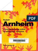Arnheim, Rudolf - Consideraciones Sobre La Educación Artística PDF