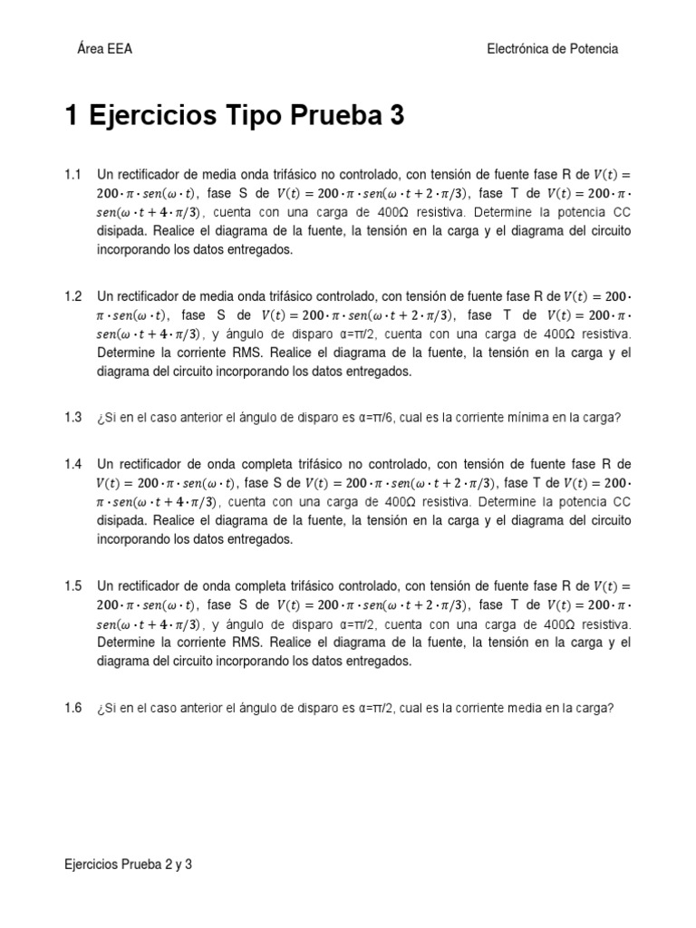 EP - 3° - Ejercicios | PDF