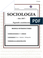 3716 Fces SOC 2017 2 Modulo 0. Pautas. Programa - Cronograma