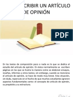 Como Escribir Articulo de Opinion PDF