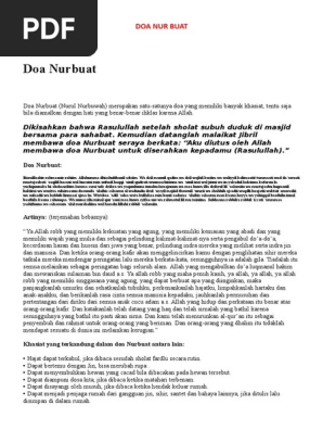 Doa Nurbuat