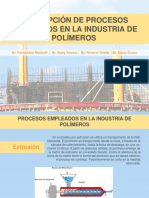 Descripción de Procesos Empleados en La Industria de Polímeros