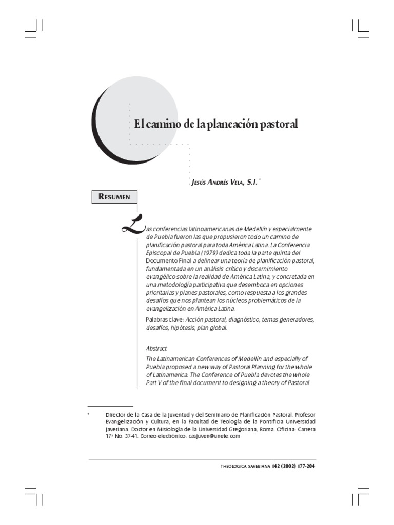 Planeación Pastoral en América Latina | PDF | Planificación | Iglesia ...