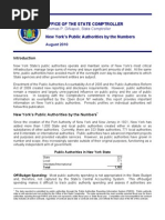Office of The State Comptroller New York's Public Authorities by The Numbers