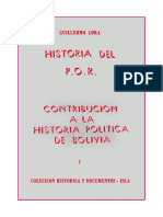 Guillermo Lora, Historia del P.O.R., tomo I (Contribución a la historia política de Bolivia).pdf