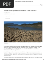 Sudeste Pode 'Aprender Com Nordeste a Lidar Com Seca' - BBC Brasil