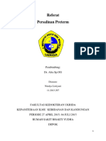 Persalinan Preterm KPD