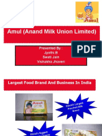 Amul (Anand Milk Union Limited) : Presented By: Jyothi.B Swati Jain Vishakha Jhaveri