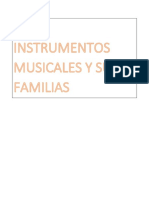 Los Instrumentos Musicales y Sus Familias