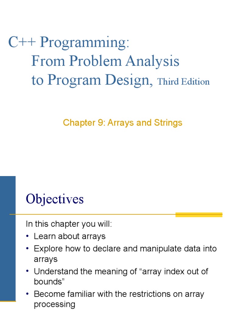 C++ Programming: From Problem Analysis To Program Design,: Third ...