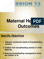 XVI Maternal Health Outcomes