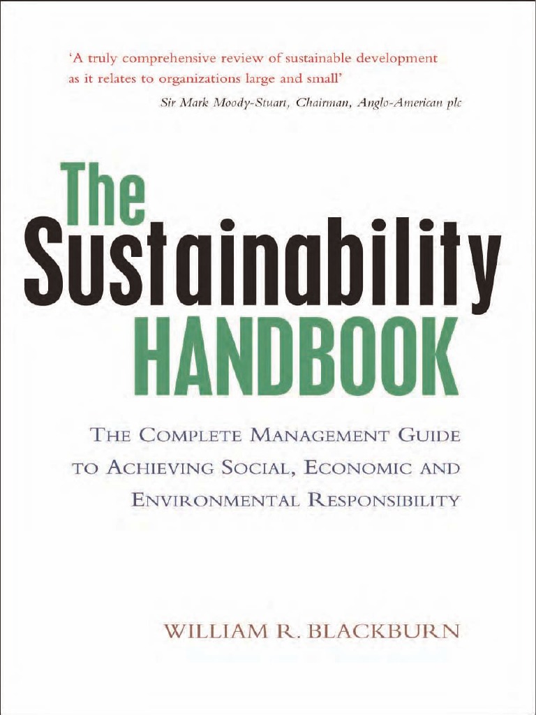 The Sustainability Handbook Blackburn Pdf Corporate Social Responsibility Sustainability