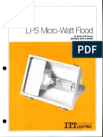 ITT American Electric LPS Micro-Watt Flood Series M18 & M18C Spec Sheet 11-80