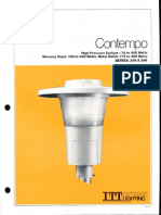 ITT American Electric Contempo Post Top Series 245 & 246 Spec Sheet 3-81