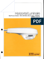 ITT American Electric Horizontal Luminaire Series 13 & 14 Spec Sheet 10-81