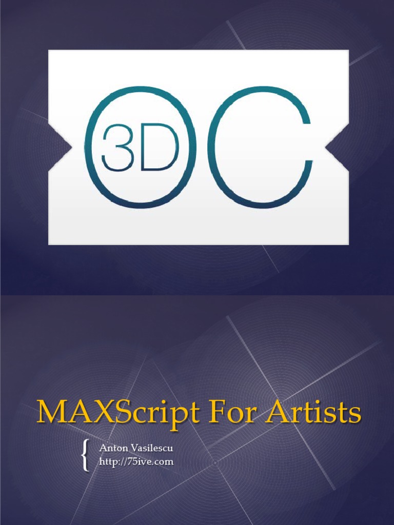 MAXScript Essentials | PDF | Variable (Computer Science) | Scope ...