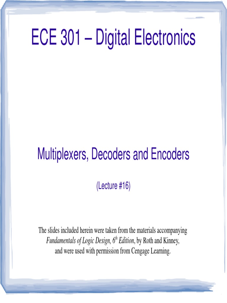 Multiplexers, Decoders, and Encoders: An Overview of Fundamental ...