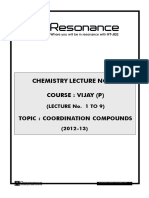 Resonance Booklet of Coordination Compounds