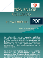 Gestión en Los Colegios: Fe Y Alegría Del Perú